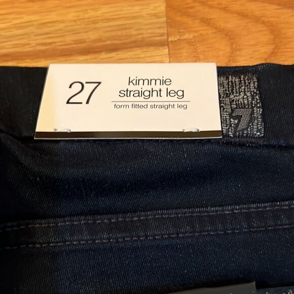 7 for all Mankind Kimmie Straight Leg Slim Illusion Luxe size 27 - Picture 8 of 12
